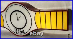Vintage Illuminated Advertising Sign Alba 1979 Metal And Plexiglass Vintage Illuminated Advertising Sign Alba 1979 Metal And Plexiglass