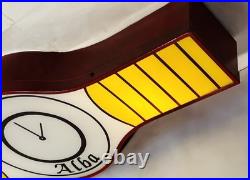 Vintage Illuminated Advertising Sign Alba 1979 Metal And Plexiglass Vintage Illuminated Advertising Sign Alba 1979 Metal And Plexiglass