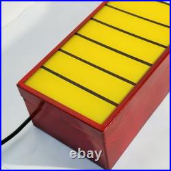 Vintage Illuminated Advertising Sign Alba 1979 Metal And Plexiglass Vintage Illuminated Advertising Sign Alba 1979 Metal And Plexiglass