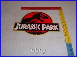 Vintage Jurassic Park Die-cut Dinosaur T-rex 12 Metal Movie 3 Gasoline Oil Sign