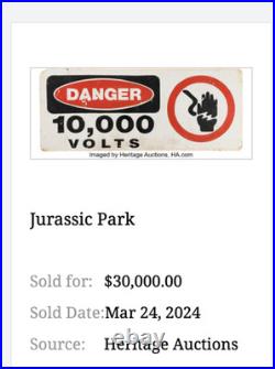 Vintage Jurassic Park Die-cut Dinosaur T-rex 12 Metal Movie 3 Gasoline Oil Sign