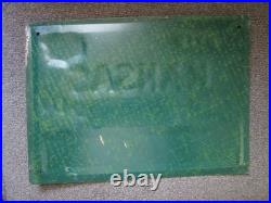 Vintage Kansas Farm Bureau Member Advertising Metal Sign Shows light wear