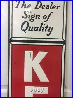 Vintage Kendall Motor Oil Sign Gas Station 72 Metal Gas Dealer Quality Bar Pub