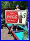 Vintage_LG_56x32_Metal_Coca_Cola_Soda_Pop_Bottle_5_cent_Graphic_Sign_Coke_01_axx