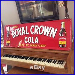 Vintage Large 1951 RC Cola Soda Pop Embossed 54x18 Metal Sign