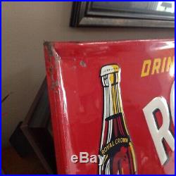 Vintage Large 1951 RC Cola Soda Pop Embossed 54x18 Metal Sign