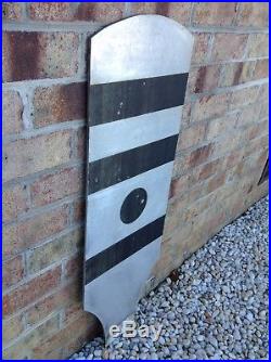 Vintage Large Heavy Metal Southern Railway Railroad Whistle Sign Reflective