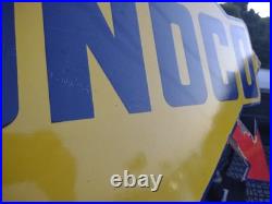 Vintage Large Rare Sunoco Gasoline Arrow 3ft Porcelain Metal Sign Automobile