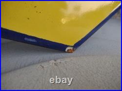 Vintage Large Rare Sunoco Gasoline Arrow 3ft Porcelain Metal Sign Automobile