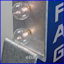 Vintage Led Marquee Wall Decor Retro Wall Sign WithLed Light Bulbs Battery