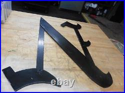 Vintage Letter N Sign old english font heavy steel metal Large 30 x 25 Vintage Letter N Sign old english font heavy steel metal Large 30 x 25