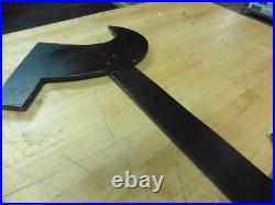 Vintage Letter N Sign old english font heavy steel metal Large 30 x 25 Vintage Letter N Sign old english font heavy steel metal Large 30 x 25