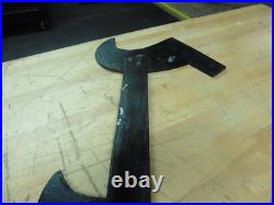 Vintage Letter N Sign old english font heavy steel metal Large 30 x 25 Vintage Letter N Sign old english font heavy steel metal Large 30 x 25