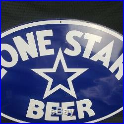 Vintage Lonestar Beer Metal Sign San Antonio Texas Rare 35 Lone Star