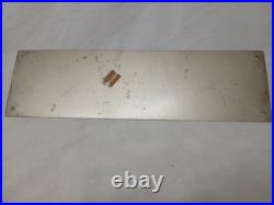 Vintage MCM 1960s BEWARE OF CAT Metal Tin Litho Sign Alice In Wonderland