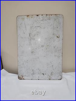 Vintage METAL HOOD ICE CREAM DAIRY COW MILK FOOD CAFE MENU MAGNET DISPLAY SIGN