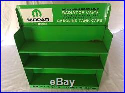 Vintage MOPAR Dealership Gas Caps Parts Metal Display Sign (Dodge Plymouth Jeep)
