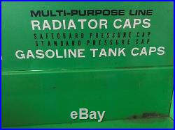 Vintage MOPAR Dealership Gas Caps Parts Metal Display Sign (Dodge Plymouth Jeep)