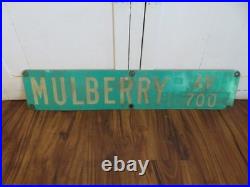 Vintage MULBERRY Av 700 Street Sign /s Two Available Old Street Signs