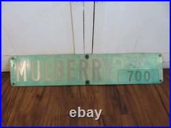 Vintage MULBERRY Av 700 Street Sign /s Two Available Old Street Signs