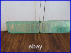 Vintage MULBERRY Av 700 Street Sign /s Two Available Old Street Signs