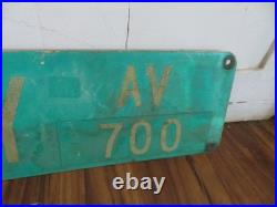 Vintage MULBERRY Av 700 Street Sign /s Two Available Old Street Signs