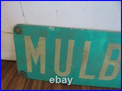Vintage MULBERRY Av 700 Street Sign /s Two Available Old Street Signs