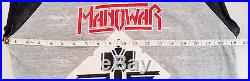 Vintage Manowar 1984 Sign Of The Hammer UK Tour Mens T-Shirt Rare Heavy Metal