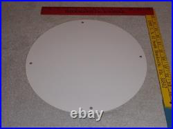 Vintage Marathon Mile Maker Gasoline 11 3/4 Porcelain Metal Oil Sign Pump Plate