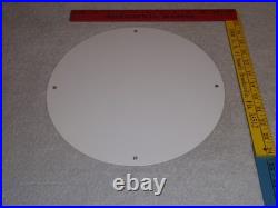 Vintage Marathon Super M Runner 11 3/4 Porcelain Metal Run Gasoline & Oil Sign