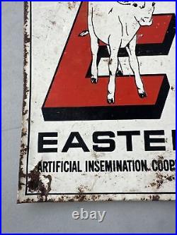 Vintage Member Eastern Metal Advertising Farm Sign