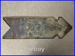 Vintage Metal Arrow Sign Neffi Clothing Atlantic Iowa