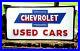 Vintage_Metal_Chevy_CHEVROLET_USED_CARS_Truck_Gas_Oil_36_Hand_Painted_Sign_01_awh