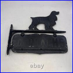 Vintage Metal Cocker Spaniel Double Sided Sign 12 X 12