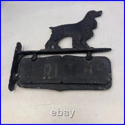 Vintage Metal Cocker Spaniel Double Sided Sign 12 X 12