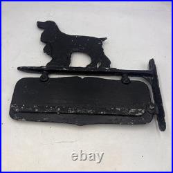 Vintage Metal Cocker Spaniel Double Sided Sign 12 X 12