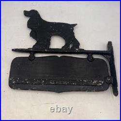 Vintage Metal Cocker Spaniel Double Sided Sign 12 X 12