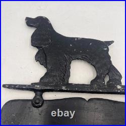 Vintage Metal Cocker Spaniel Double Sided Sign 12 X 12