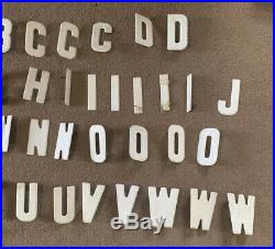 Vintage Metal Letters Numbers Sign Lot Advertising Board 100 Pieces