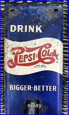 Vintage Metal Pepsicola Double Dot Door Push