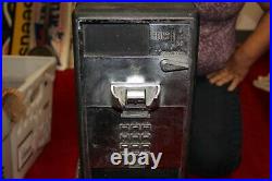 Vintage Metal Push Button Dial Coin-Op Pay Phone Payphone Telephone Sign