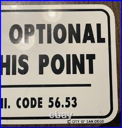 Vintage Metal San Diego Swimsuits Optional Beyond This Point Code 56.53 24x12