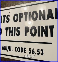 Vintage Metal San Diego Swimsuits Optional Beyond This Point Code 56.53 24x12