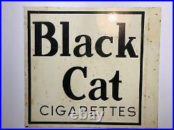 Vintage Metal Sign Black Cat Cigarettes (Double sided). 3
