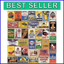 Vintage Metal Sign Collection 35 Reproduced Retro Signs for Home & Garage Vintage Metal Sign Collection 35 Reproduced Retro Signs for Home & Garage