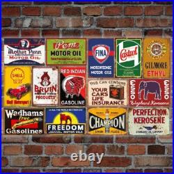 Vintage Metal Sign Collection 35 Reproduced Retro Signs for Home & Garage Vintage Metal Sign Collection 35 Reproduced Retro Signs for Home & Garage