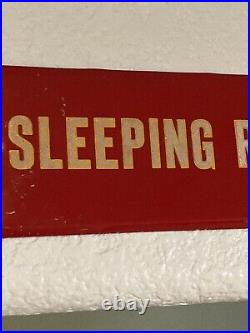 Vintage Metal Sign SLEEPING ROOMS