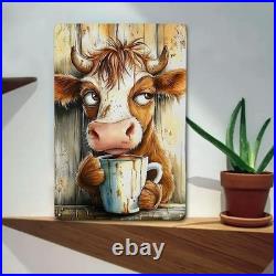 Vintage Metal Sign Unbranded Animal Themed Hanging Aluminum Sign Farmhouse