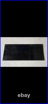 Vintage Metal Telephone Pay Station Sign Local & Long Distance, Black/White