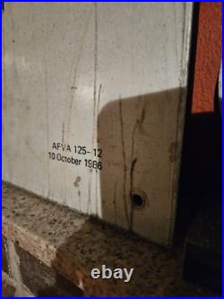 Vintage Metal Warning Controlled Area Sign 36 X 30 IN